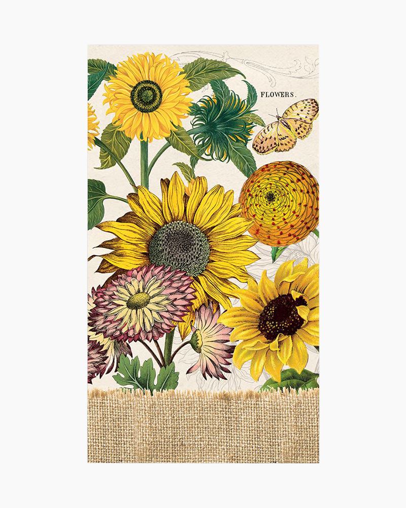 Michel Design Works Hostess Rectangle Napkins - Sunflower