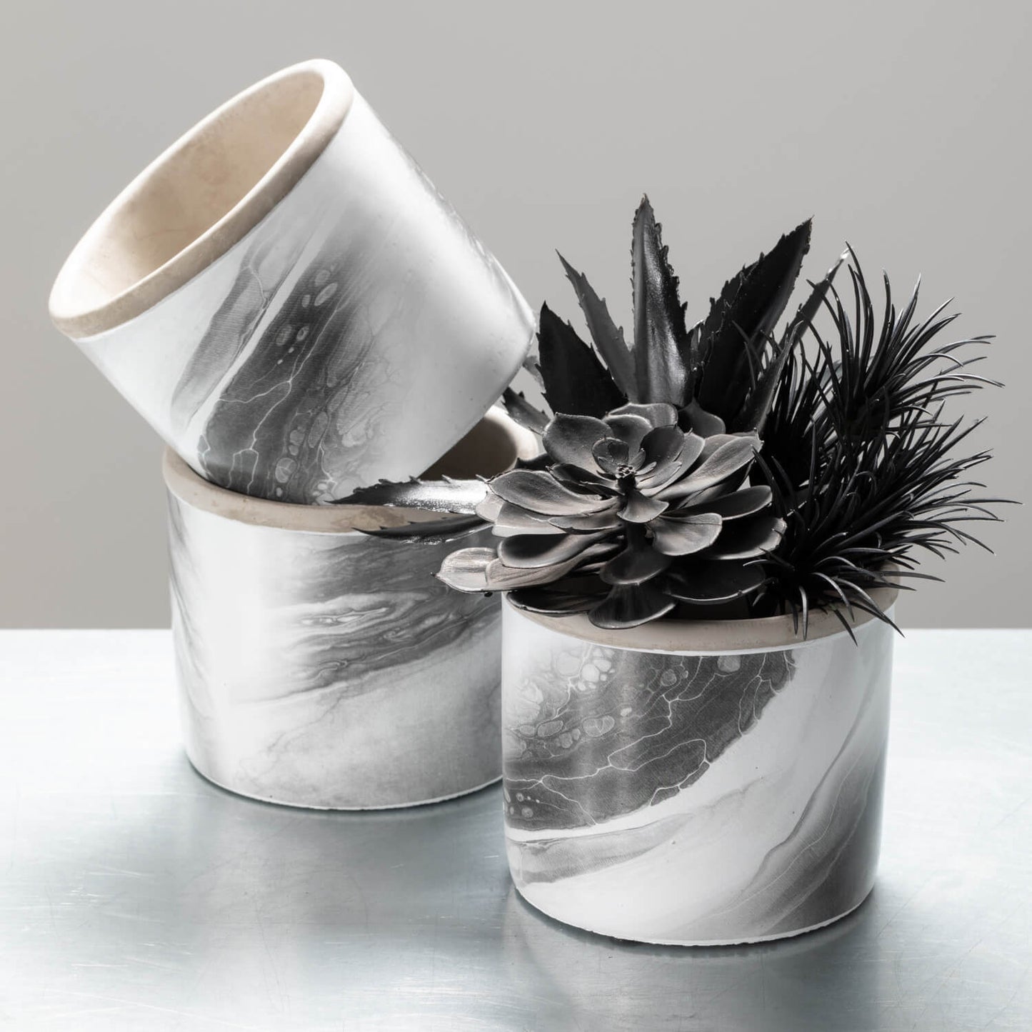 Black Succulent Pick