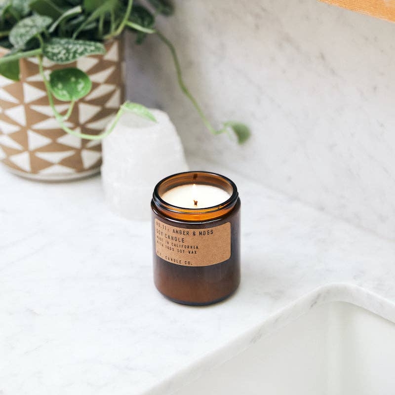 P.F Candle Co. - Amber & Moss - 7.2 oz Standard Soy Candle