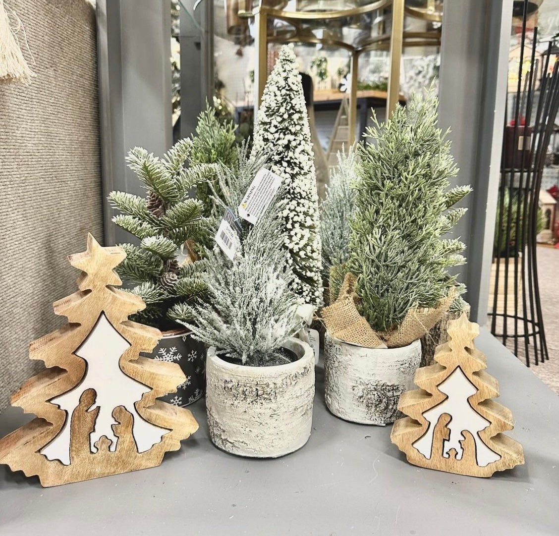 Wood / Enamel Tree Nativity