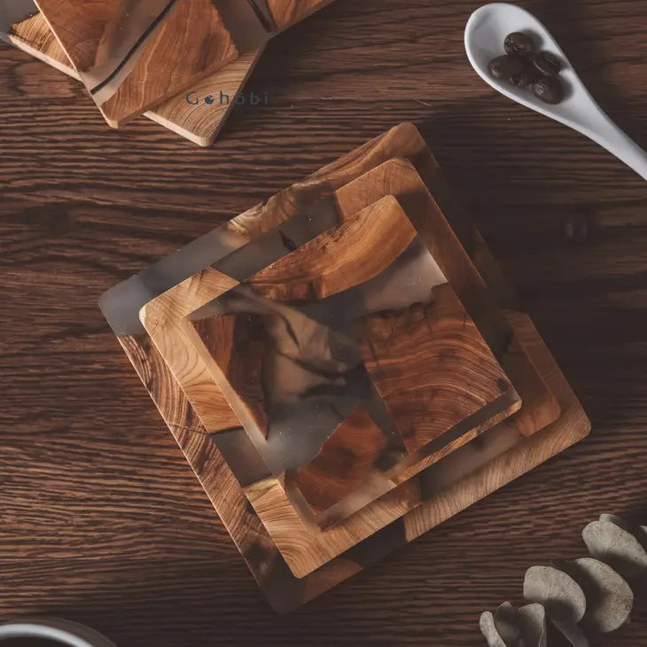 Wood Resin Coasters