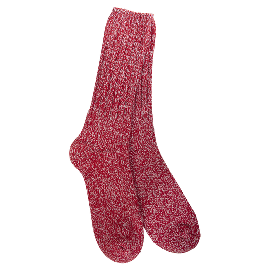World's Softest Socks - Men's 1902 1902 Metro Ragg Crew. Crimson