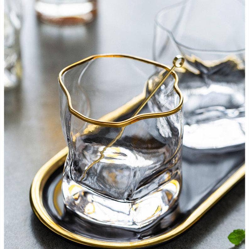 TsukiGlass - Gold Hoshi Japanese Crystal Whisky Glass