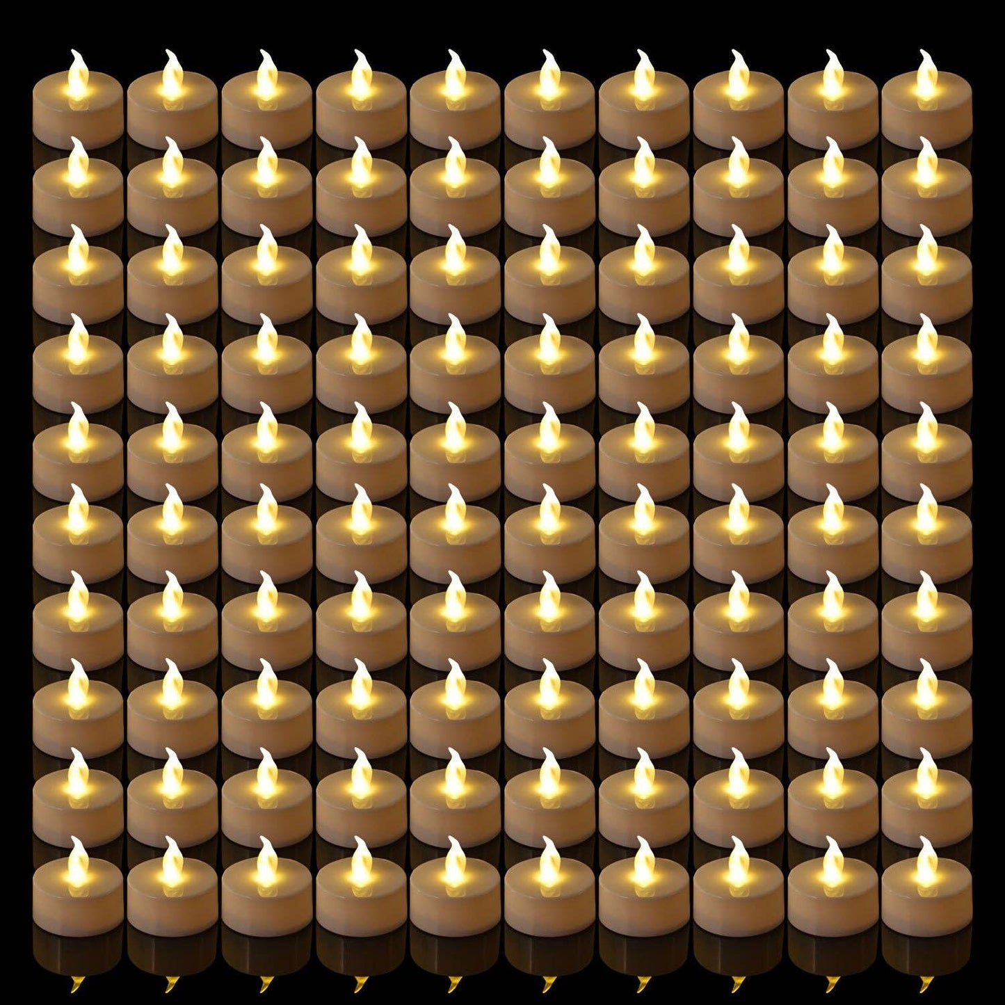 Flameless Flickering LED Tea Light Candles
