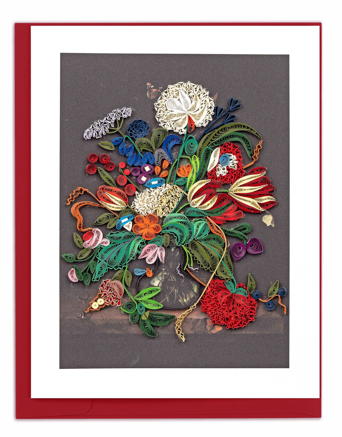 Artist Series – Quilled Vase of Flowers, de Heem