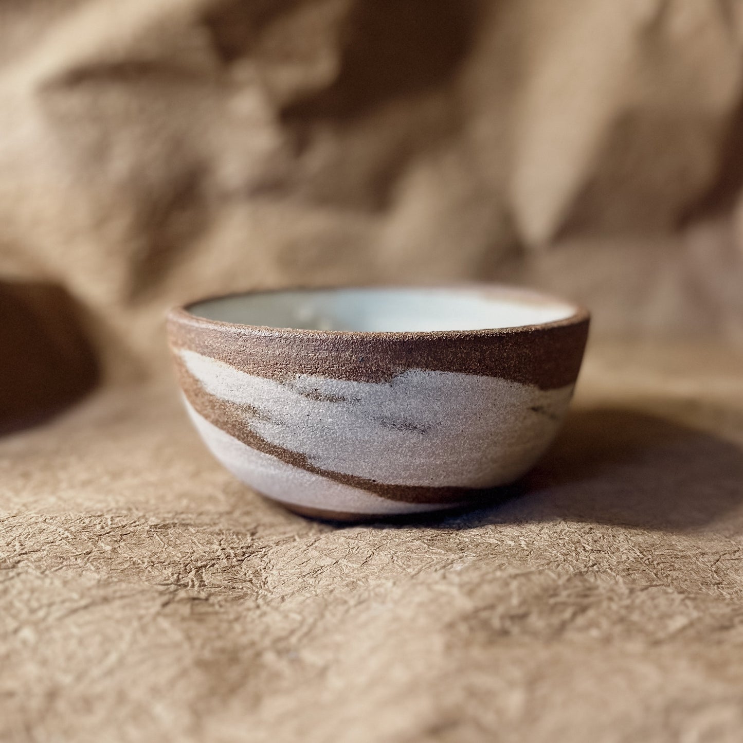 Olivia Snow Ceramics - 5.5" Marbled Ceramic Cereal Bowl