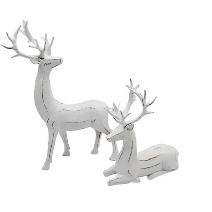 White Resin Deer (2 Sizes)