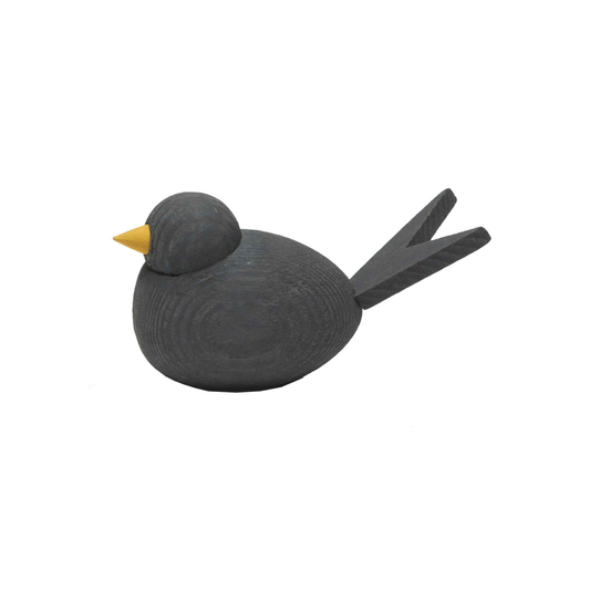 Swedish Wooden Bird - Black