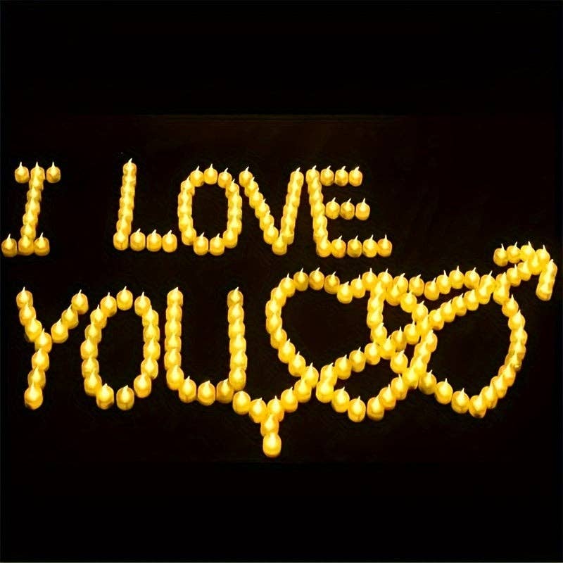 Flameless Flickering LED Tea Light Candles