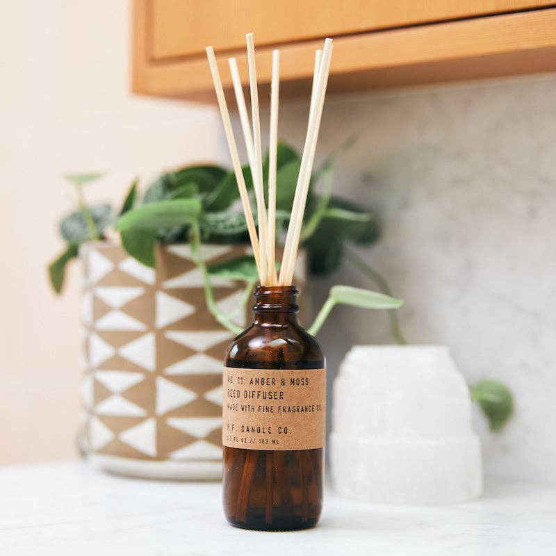 P.F Candle Co. - Amber & Moss - 3.5 oz Reed Diffuser