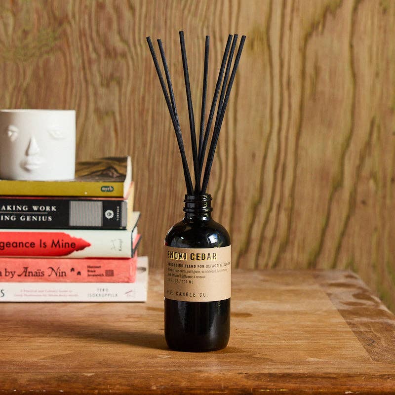 P.F. Candle Co. - Enoki Cedar – 3.5 oz Reed Diffuser