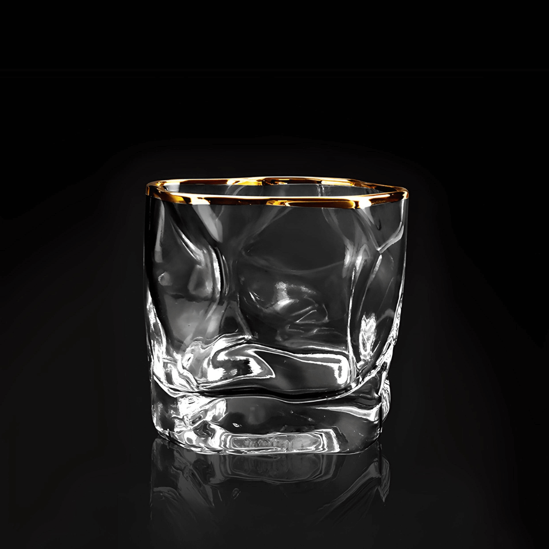 TsukiGlass - Gold Hoshi Japanese Crystal Whisky Glass