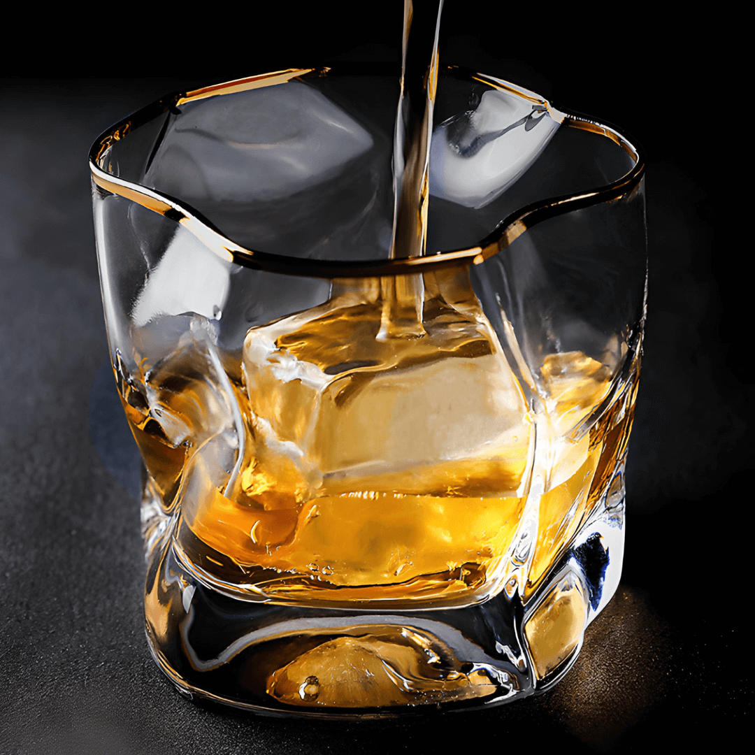 TsukiGlass - Gold Hoshi Japanese Crystal Whisky Glass
