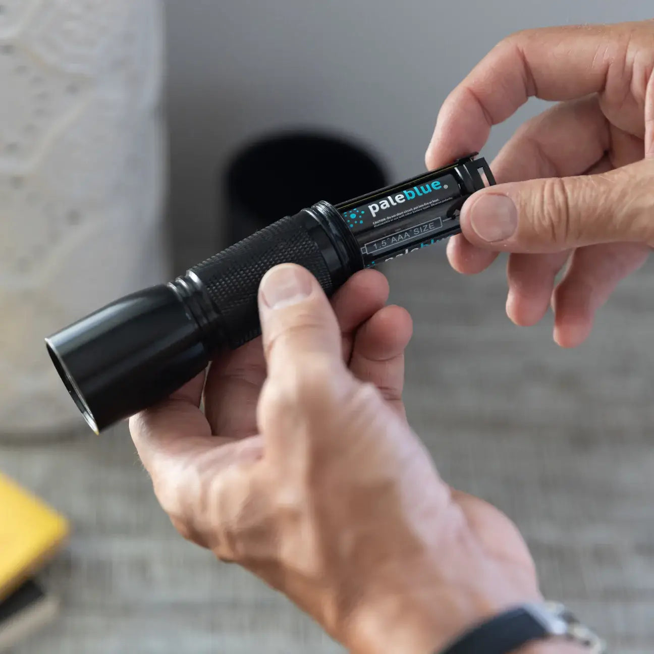 Pale Blue. AAA Rechargeable Batteries