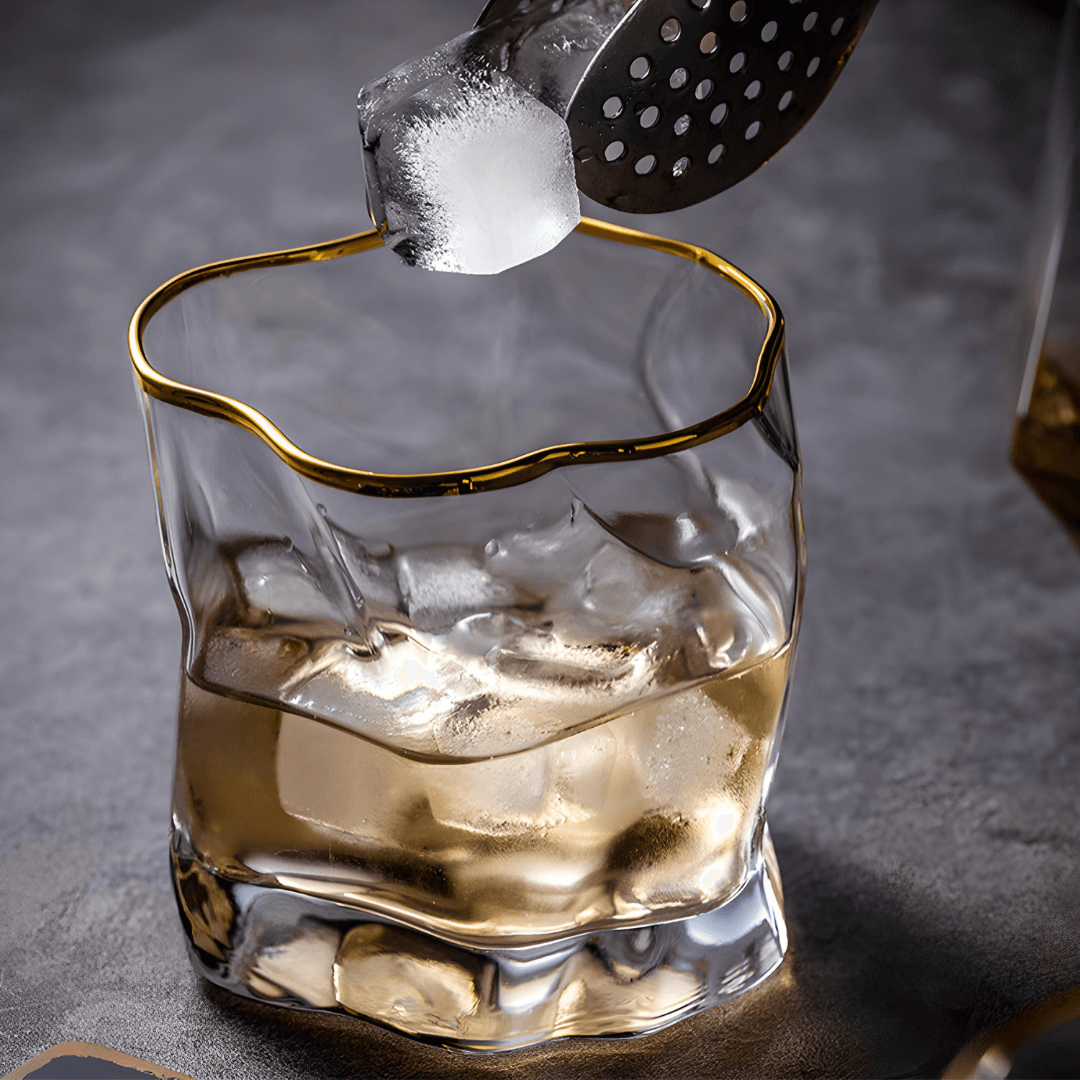 TsukiGlass - Gold Hoshi Japanese Crystal Whisky Glass