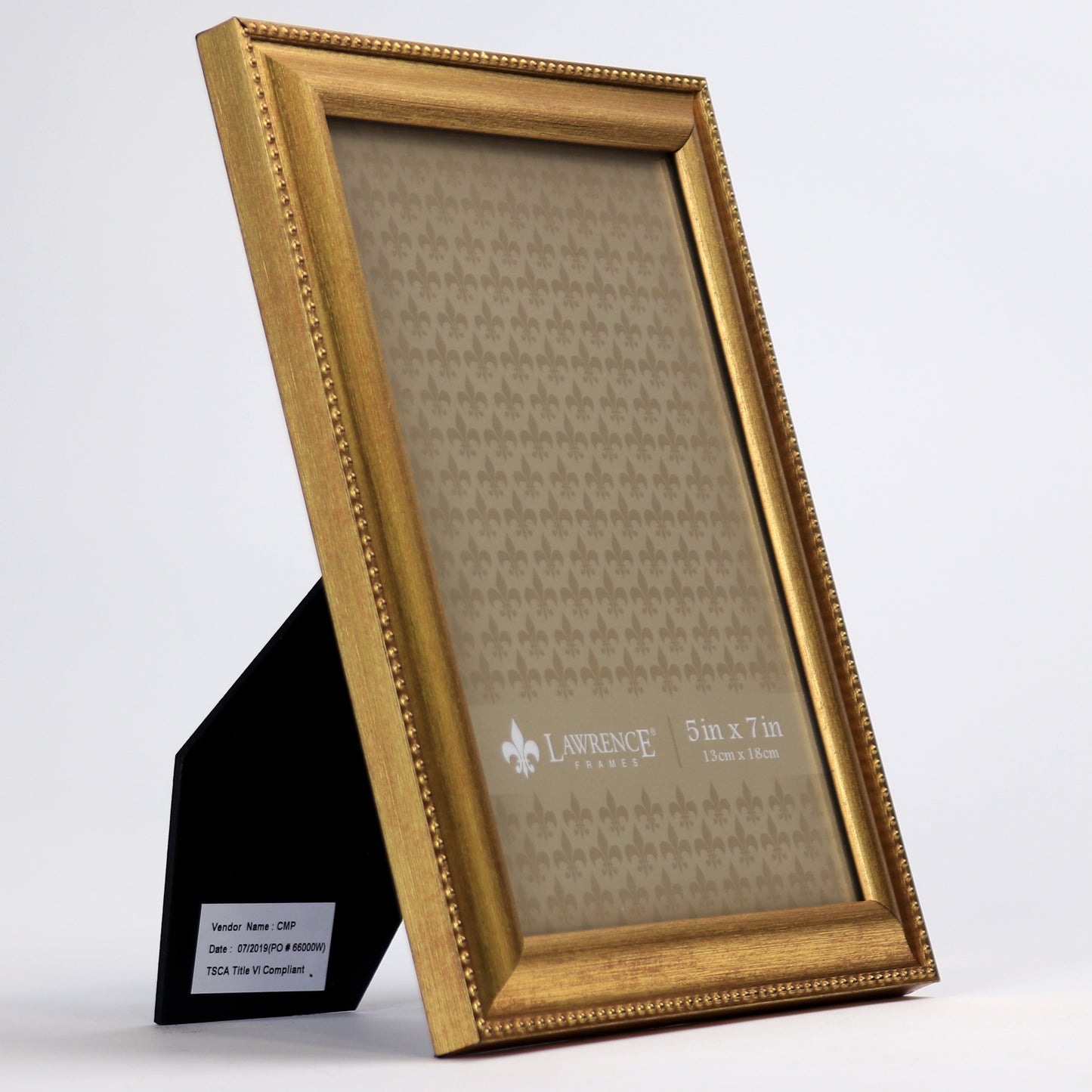 Lawrence Frame - Burnished Gold 5 x 7 Picture Frame
