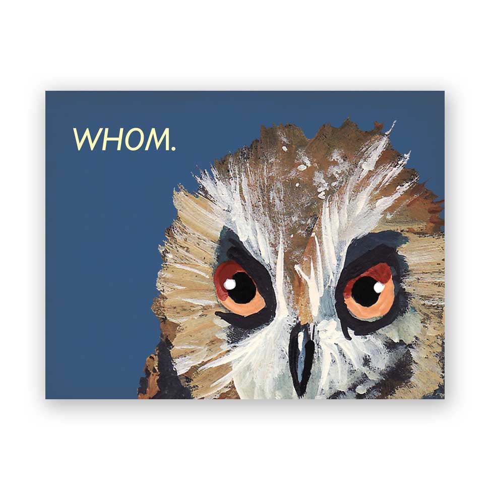 Whom Greeting Card