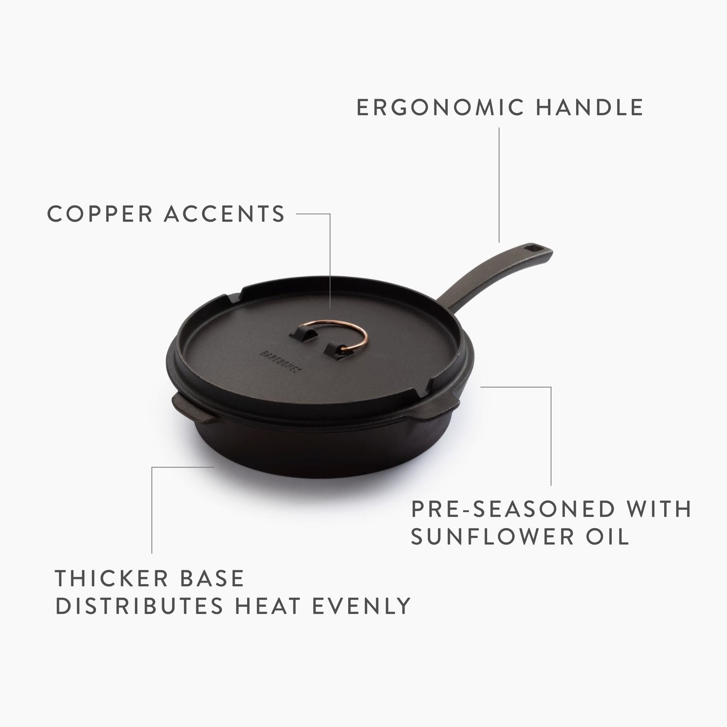 Barebones - All-in-One Cast Iron Skillet