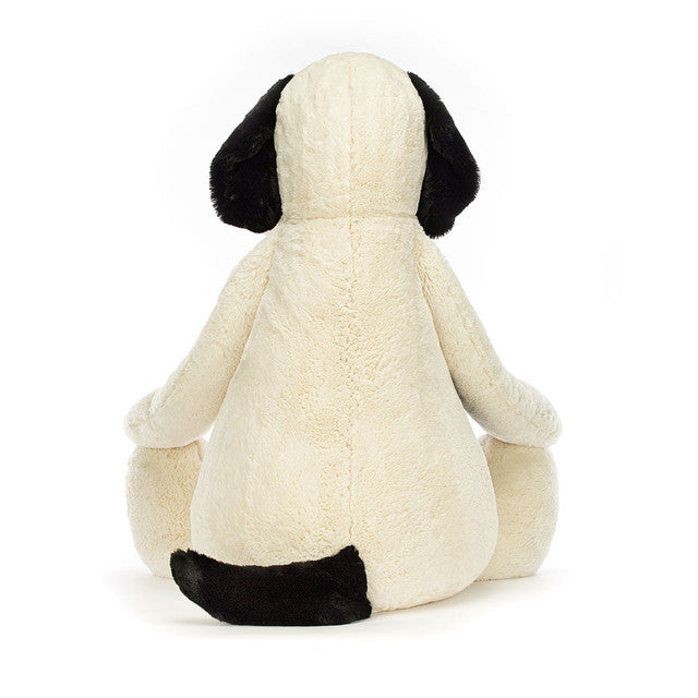 Jellycat Bashful Black & Cream Puppy GIGANTIC