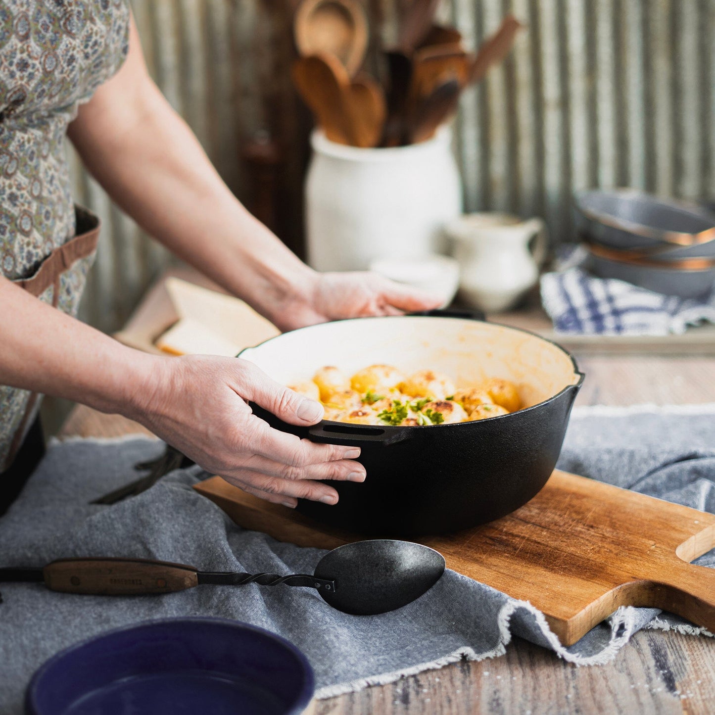 Barebones - Enamel Lined Cast Iron Crock Pot