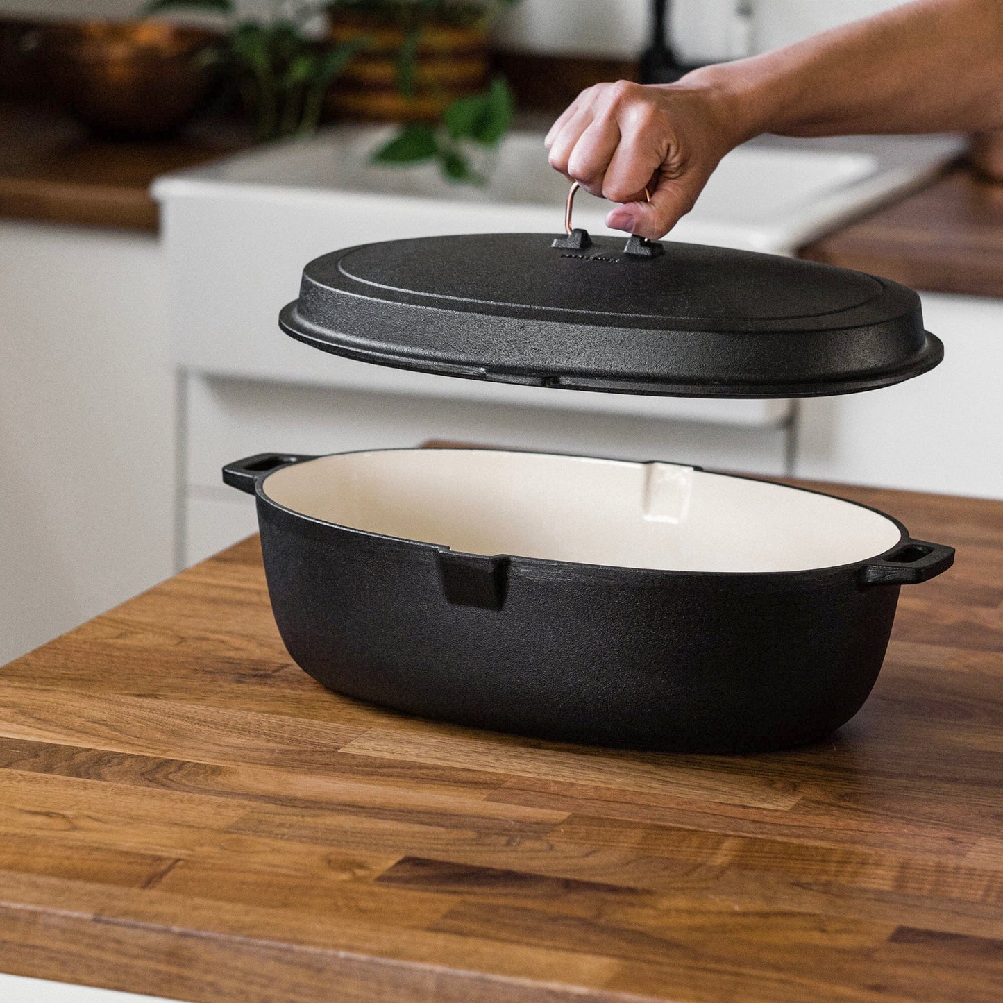 Barebones - Enamel Lined Cast Iron Roaster