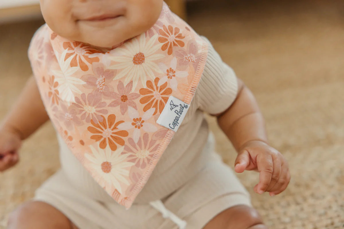 Copper Pearl Baby Bandana Bibs