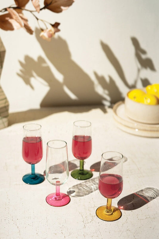 Apertif Glass w/ Colored Stems (4 colors)