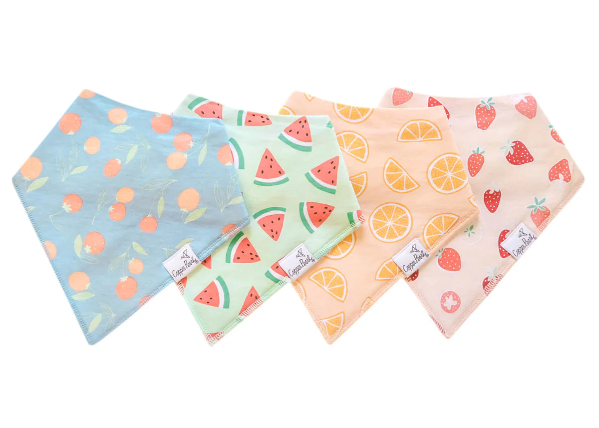 Copper Pearl Baby Bandana Bibs