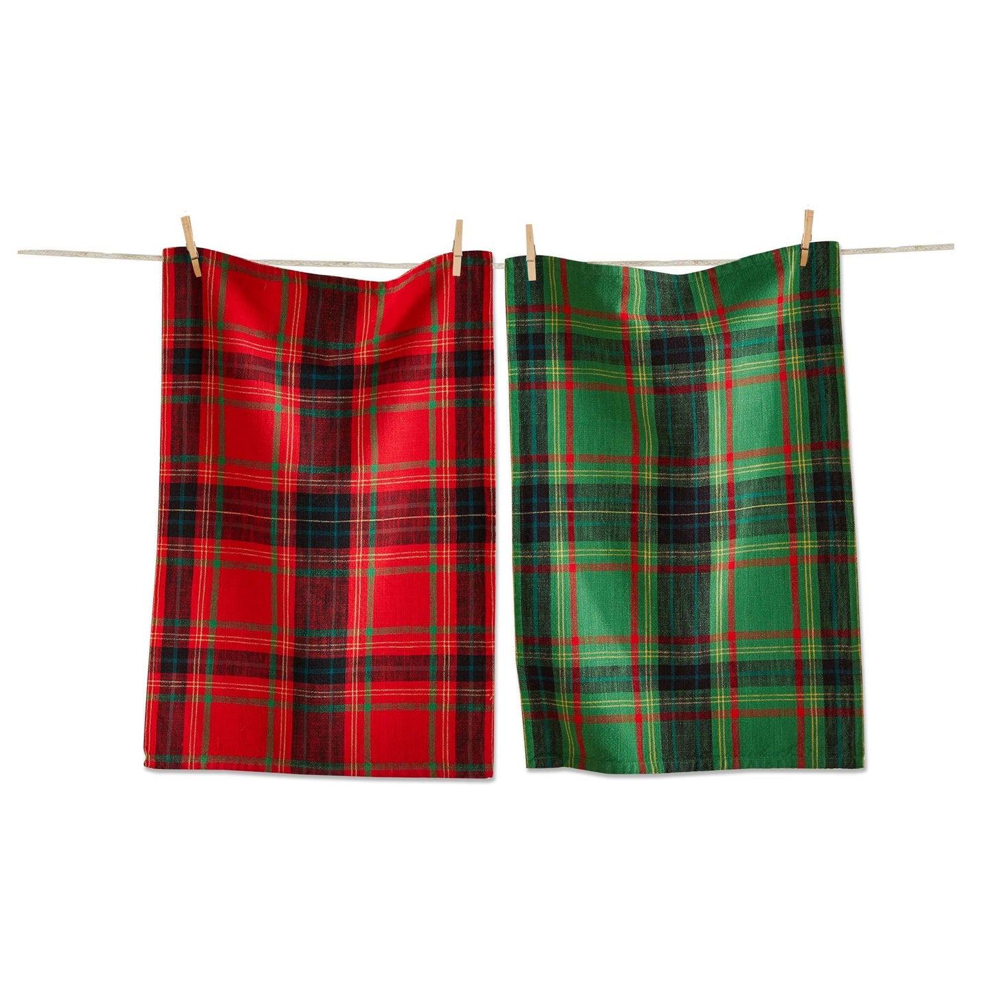 Holiday Plaid Dishtowel (set/2)