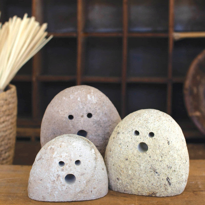 Tabletop River Rock Ghosts