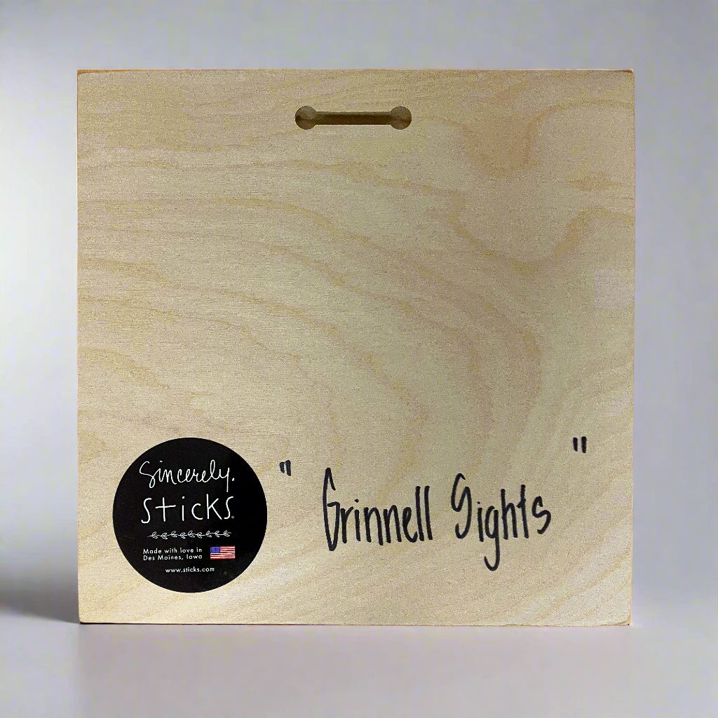Sticks - "Grinnell" Plaque