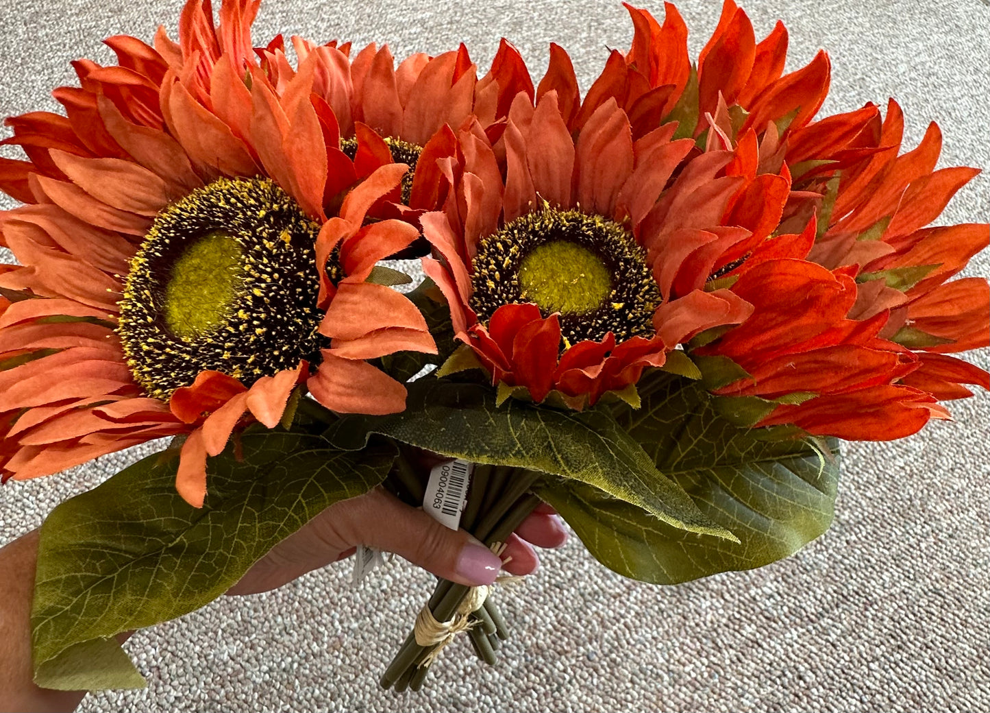 Sunflower Stem Bundle - Dark Orange