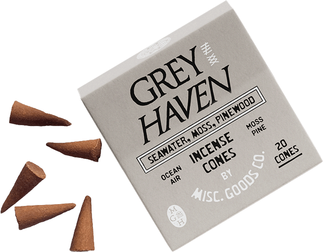 Misc. Goods Co. - "Greyhaven" Cone Incense