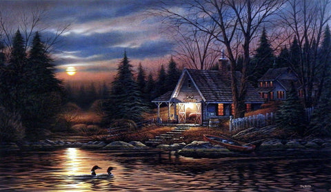 Quiet Of The Evening. Terry Redlin damaged minor dents