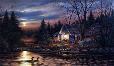 Quiet Of The Evening. Terry Redlin  damaged minor dents