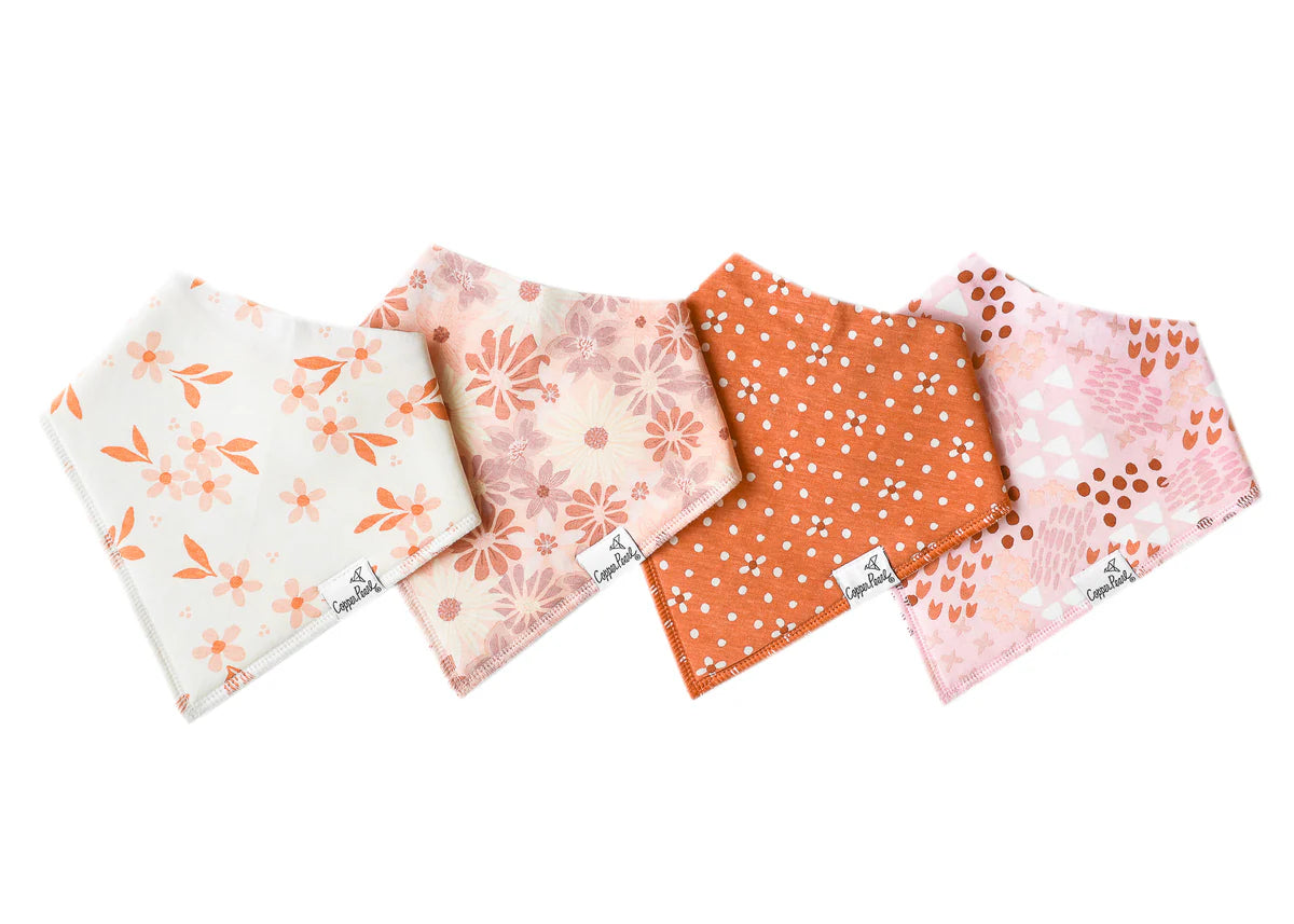 Copper Pearl Baby Bandana Bibs