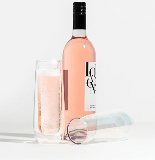 Corkcicle Stemless Double Walled Flute Glass - Set of 2