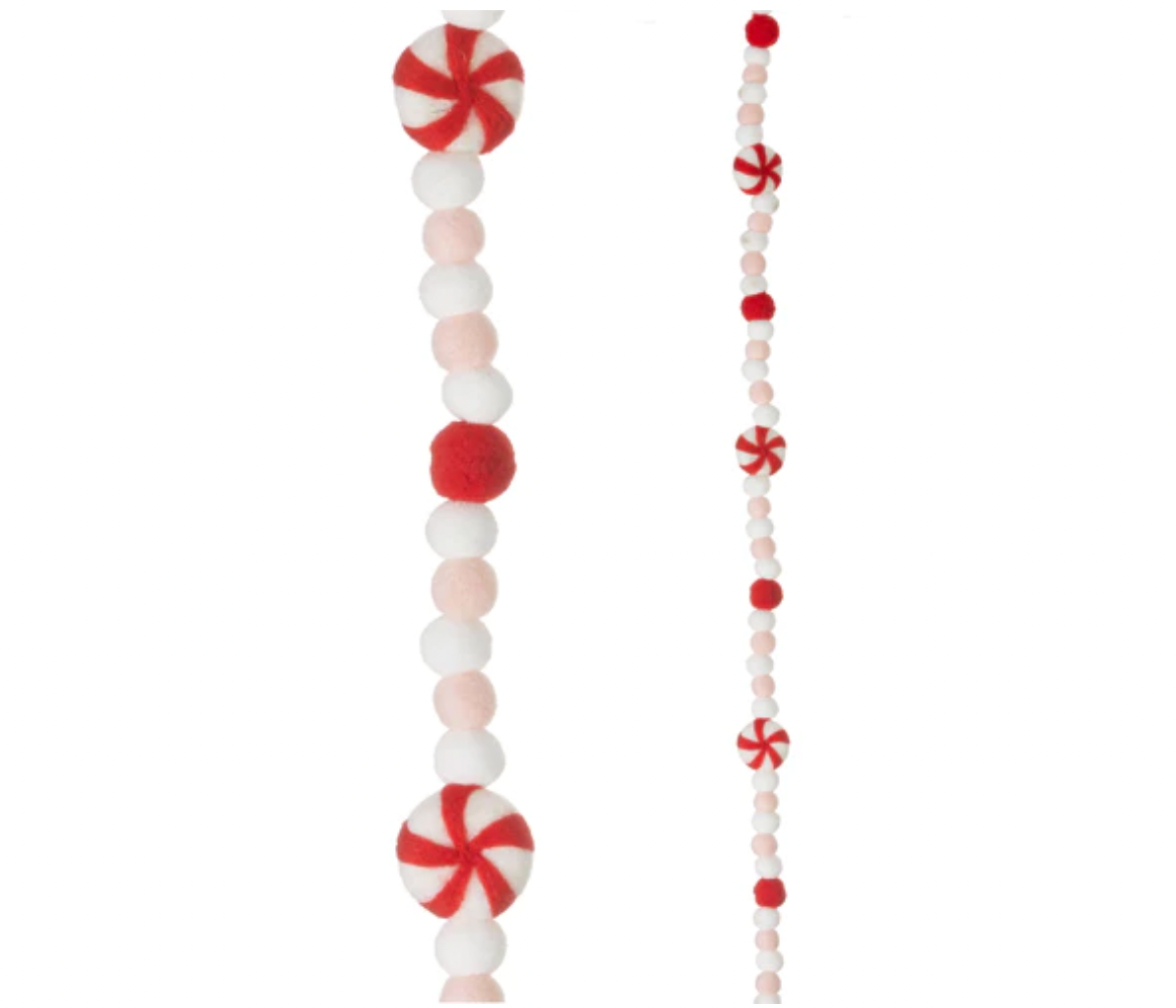 Felt Peppermint Garland