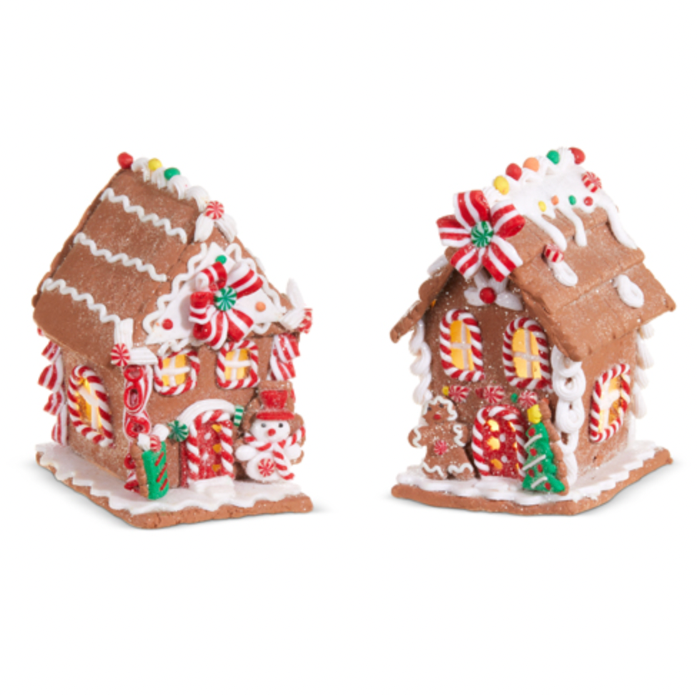 Lighted Gingerbread Houses