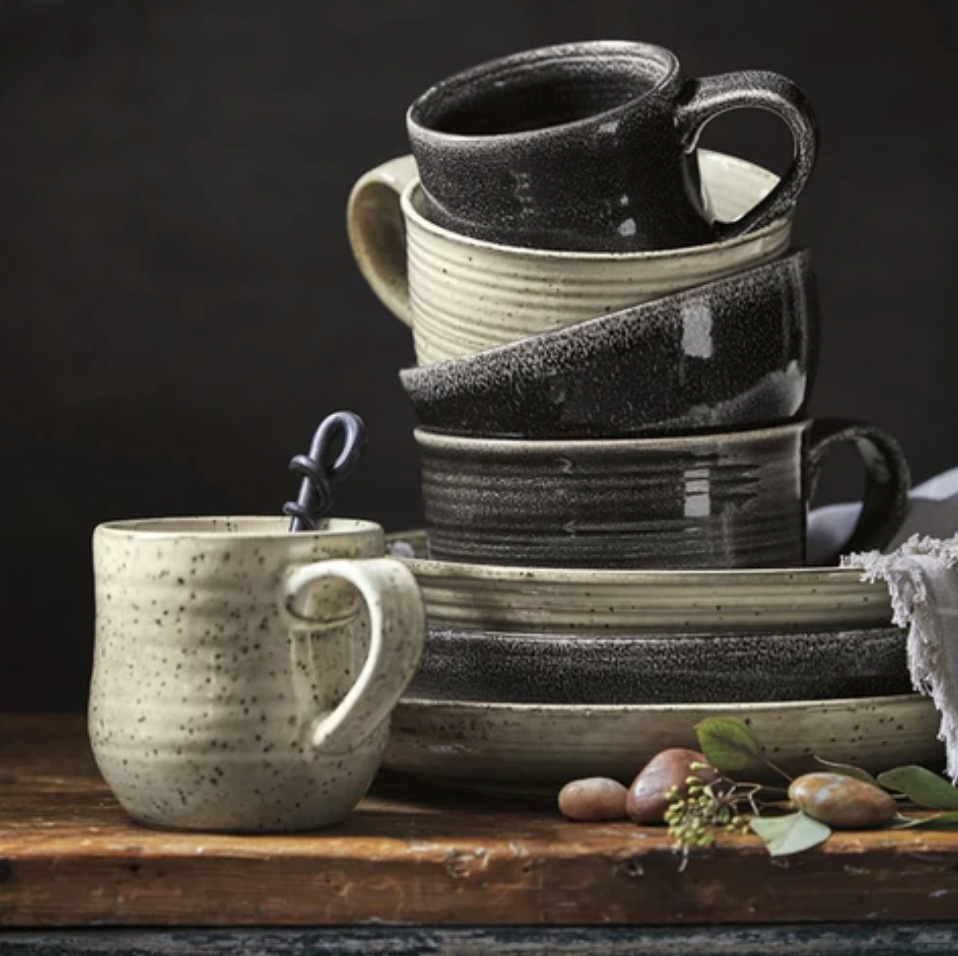 Glazed Soup Mug - Black