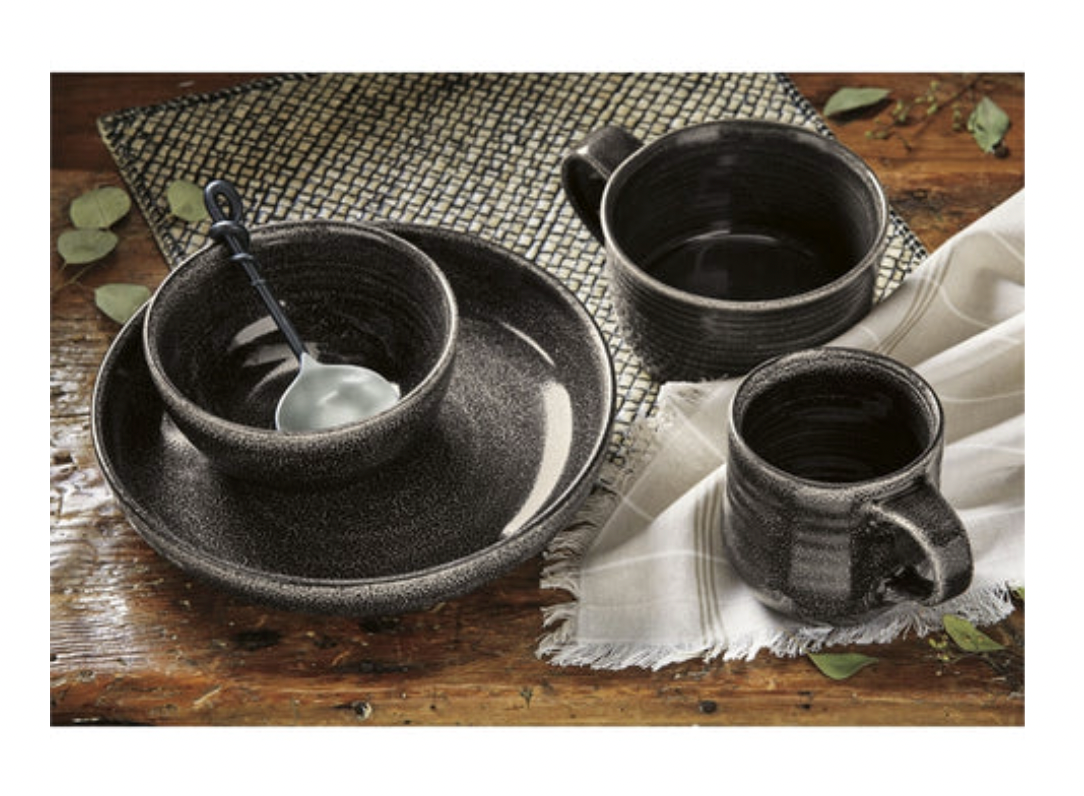 Glazed Soup Mug - Black