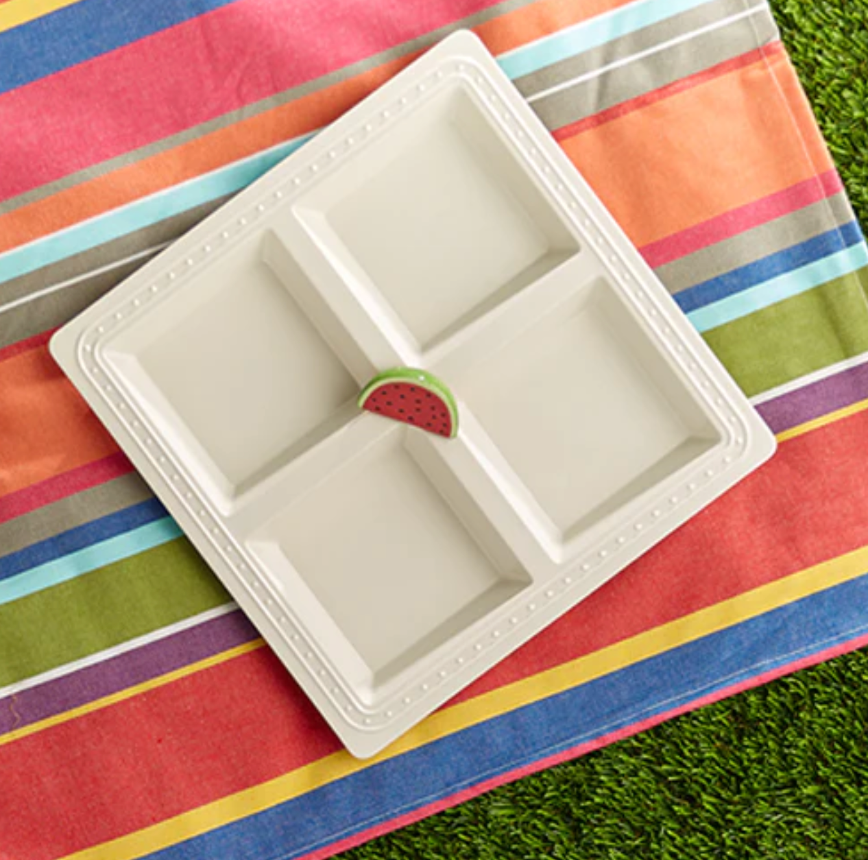 Square Sectioned Dish. MEL01