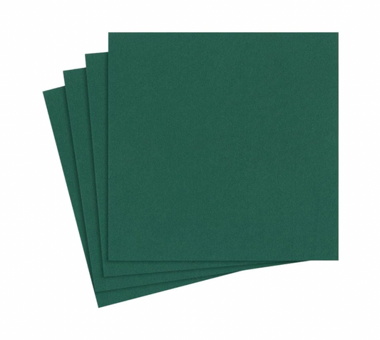 Caspari Luncheon Napkins - Hunter Green