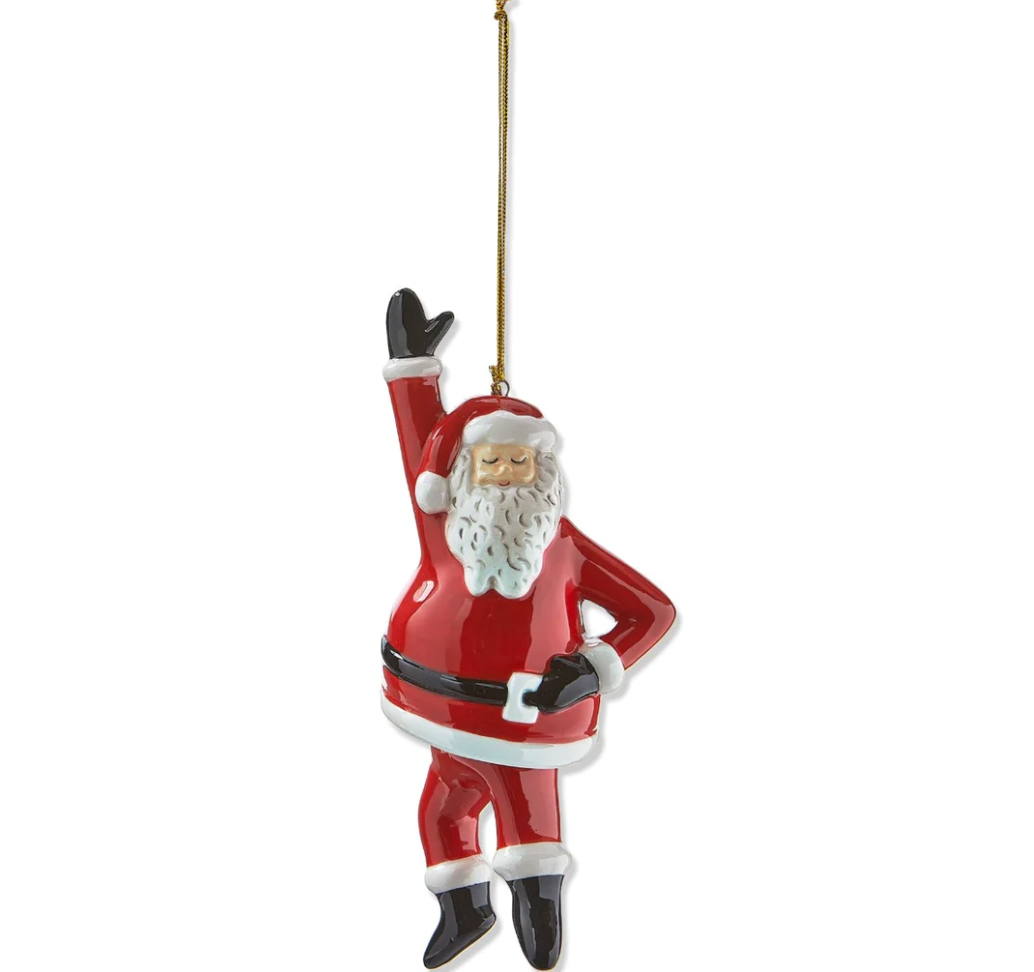 Dancing Santa Ornaments