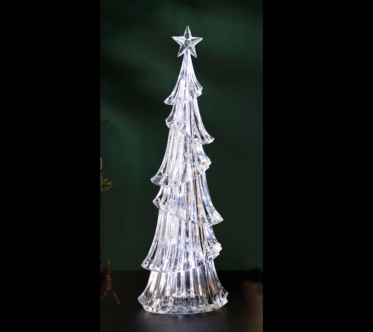 Silver Glitter Prism Christmas Tree
