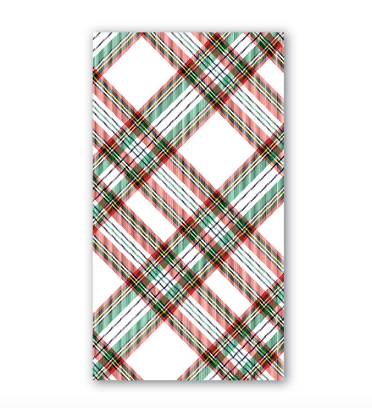 Michel Design Works - Vintage Plaid Hostess Napkins - 4.4" x 7.9"