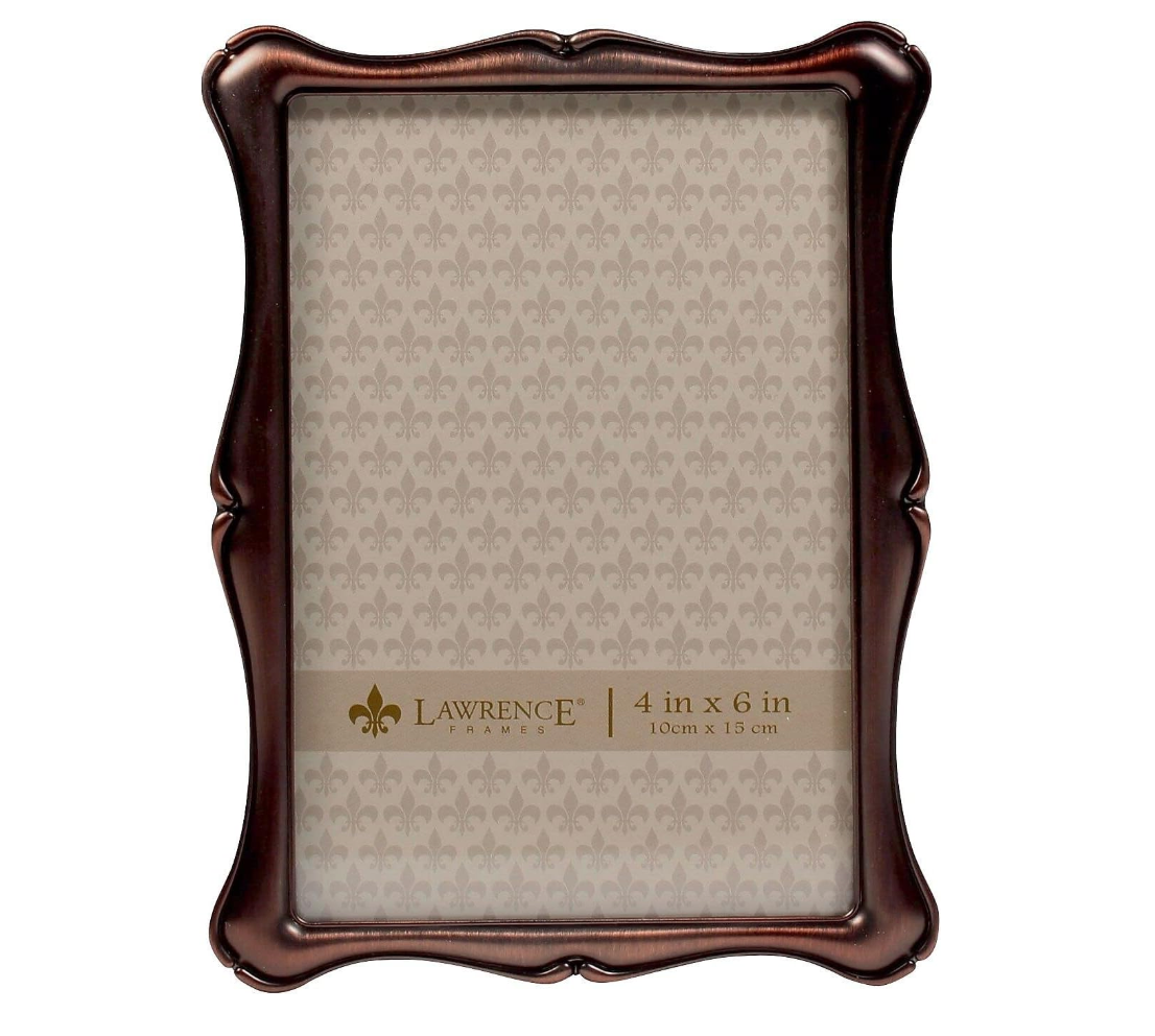 Lawrence Frame - Oil Rubbed Bronze Romance Metal 4 x 6