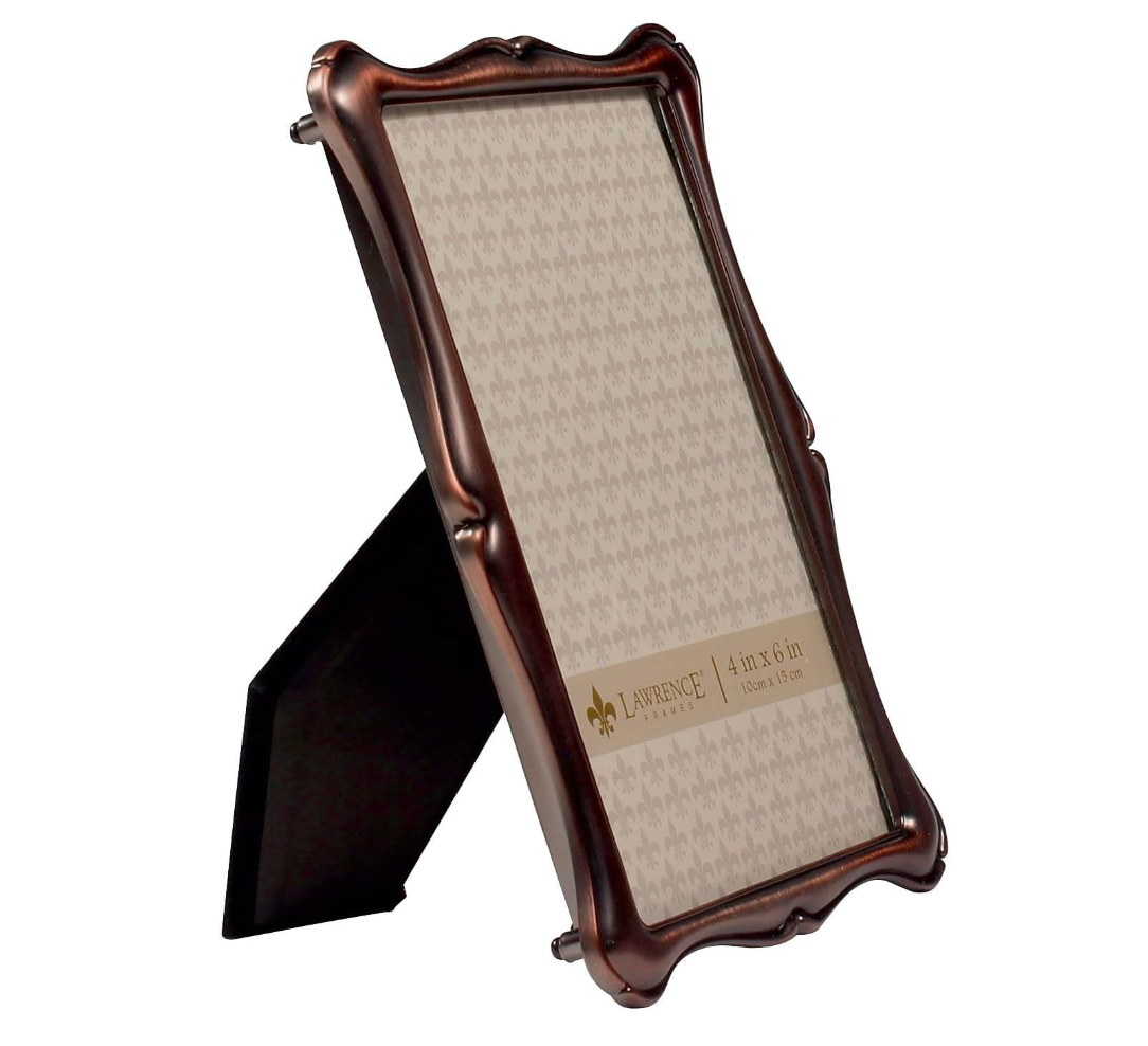 Lawrence Frame - Oil Rubbed Bronze Romance Metal 4 x 6