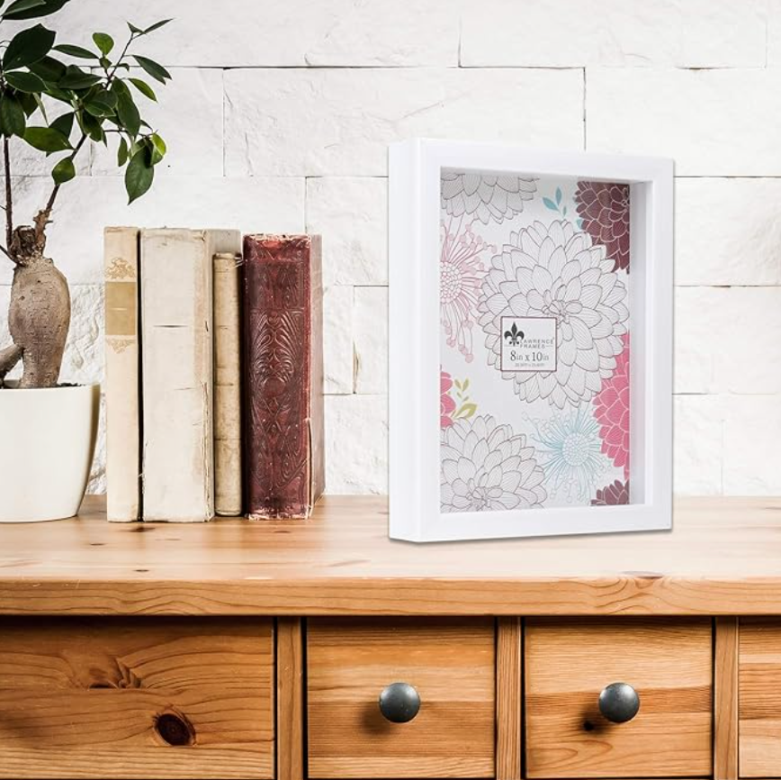 Lawrence Frame - White Shadow Box 8 x 10