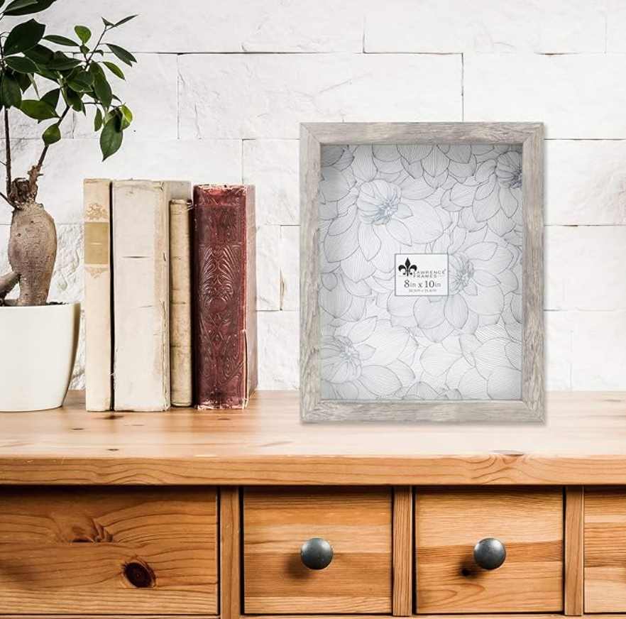 Lawrence Frame - Weathered Gray Shadow Box 8 x 10